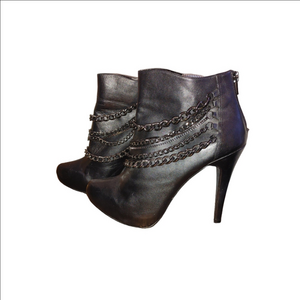 Michael Shannon Sienna Leather Booties Size 10M